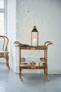 CARLO - Rattan food trolley by Sika Design - view 3